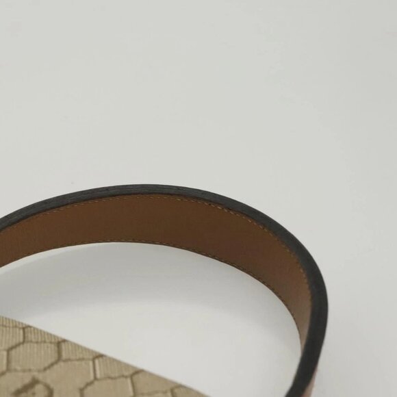 Christian Dior Honeycomb Canvas Hand Bag PVC Leather Beige Auth sw453 - Picture 9 of 16